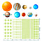 Glow in the Dark Solar System Wall Stickers for Kids Room Space Decor
