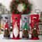 Festive Christmas Wine Bottle Cover Bag For Holiday Table Decor Gift Presentation 0