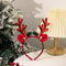 Festive Reindeer Bell Antler Headband Christmas Party Hair Accessory 7