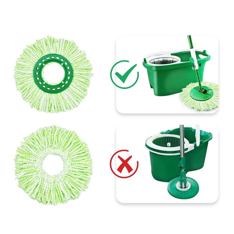 Libman Tornado Spin Mop Refill Microfiber Replacement Head Washable Floor Cleaning Pad