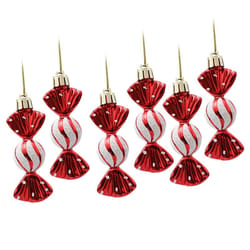 candy christmas tree ornament set 6pcs decorative hanging balls for festive home decor