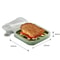 Silicone Sandwich Container Portable Lunch Box For Toast Snacks Bento Meals 2