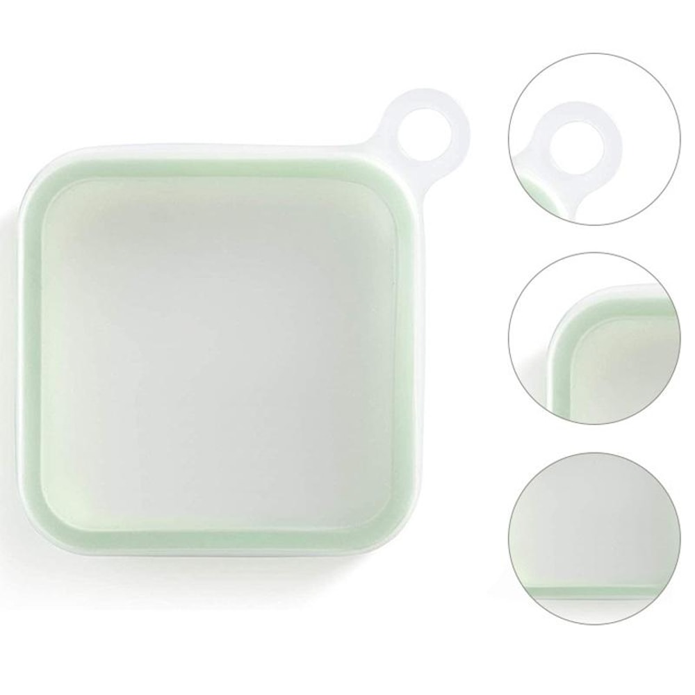 Silicone Sandwich Container Portable Lunch Box For Toast Snacks Bento Meals 3