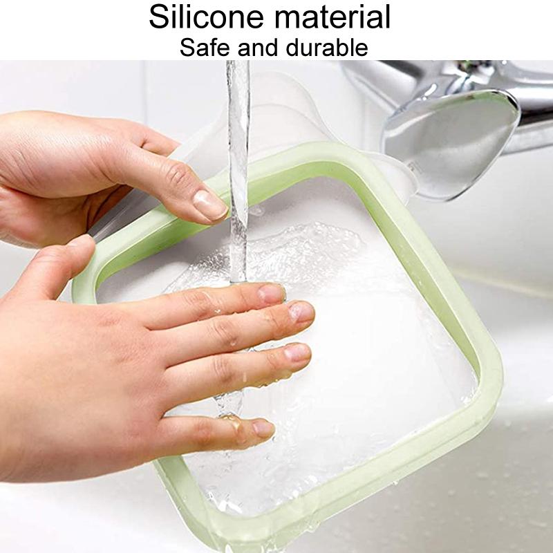 Silicone Sandwich Container Portable Lunch Box For Toast Snacks Bento Meals 5