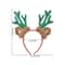 Festive Plush Reindeer Antler Headband For Christmas Parties Costumes Holiday Photos 2