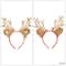 Festive Plush Reindeer Antler Headband For Christmas Parties Costumes Holiday Photos 3