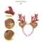 Festive Plush Reindeer Antler Headband For Christmas Parties Costumes Holiday Photos 4
