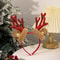 Festive Plush Reindeer Antler Headband For Christmas Parties Costumes Holiday Photos 7