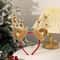 Festive Plush Reindeer Antler Headband For Christmas Parties Costumes Holiday Photos 9