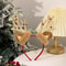 Festive Plush Reindeer Antler Headband For Christmas Parties Costumes Holiday Photos 9