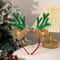 Festive Plush Reindeer Antler Headband For Christmas Parties Costumes Holiday Photos 8