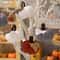 Cozy Knit Pumpkin Hanging Ornament For Fall Harvest Thanksgiving Decor 0