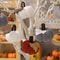 Cozy Knit Pumpkin Hanging Ornament For Fall Harvest Thanksgiving Decor 0