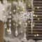 Crystal Snowflake Icicle Christmas Tree Ornaments Set 5PCS Clear Acrylic Holiday Hanging Decor 3