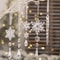 Crystal Snowflake Icicle Christmas Tree Ornaments Set 5PCS Clear Acrylic Holiday Hanging Decor 7