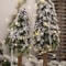 Crystal Snowflake Icicle Christmas Tree Ornaments Set 5PCS Clear Acrylic Holiday Hanging Decor 1