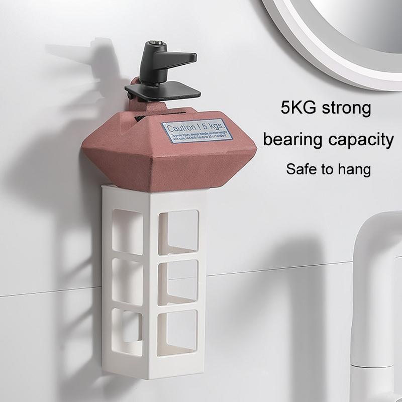 Wall Mounted Curling Iron Holder Hair Tool Organizer For Bathroom Storage 5