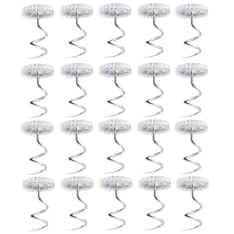 Transparent Twist Pins For Bed Sheets Sofa Cushions Slipcovers 20PCS 1