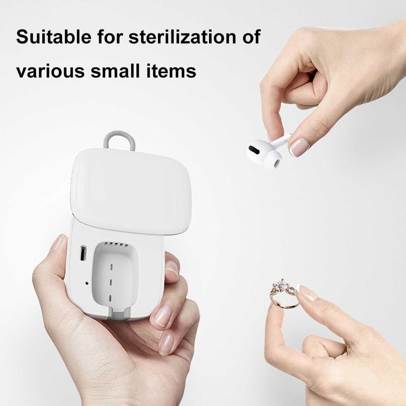Mini UV Toothbrush Sanitizer USB Rechargeable Travel Sterilizer Case 4