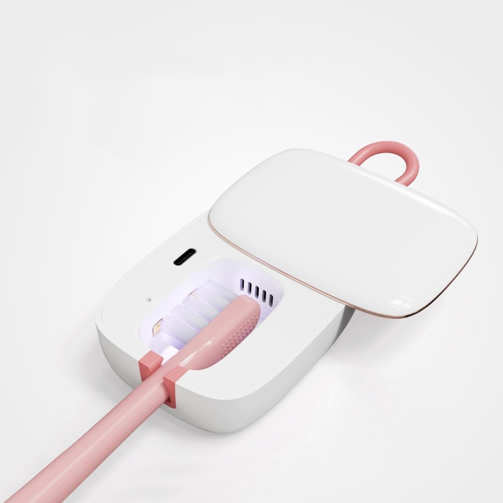 Mini UV Toothbrush Sanitizer USB Rechargeable Travel Sterilizer Case 7
