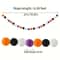 Halloween Felt Ball Garland 2m Spooky Pom Pom Hanging Decoration For Parties Home Decor 3