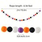 Halloween Felt Ball Garland 2m Spooky Pom Pom Hanging Decoration For Parties Home Decor 3