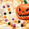 Halloween Felt Ball Garland 2m Spooky Pom Pom Hanging Decoration For Parties Home Decor 5