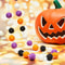 Halloween Felt Ball Garland 2m Spooky Pom Pom Hanging Decoration For Parties Home Decor 5