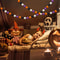 Halloween Felt Ball Garland 2m Spooky Pom Pom Hanging Decoration For Parties Home Decor 0