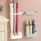 Wall Mounted Umbrella Holder With Drain Tray Space Saving Umbrella Storage Rack For Entryways 0