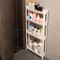 3Tier Bathroom Storage Trolley Narrow Gap Organizer Shelf With Wheels 0