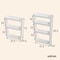 3Tier Bathroom Storage Trolley Narrow Gap Organizer Shelf With Wheels 2