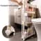 3Tier Bathroom Storage Trolley Narrow Gap Organizer Shelf With Wheels 6