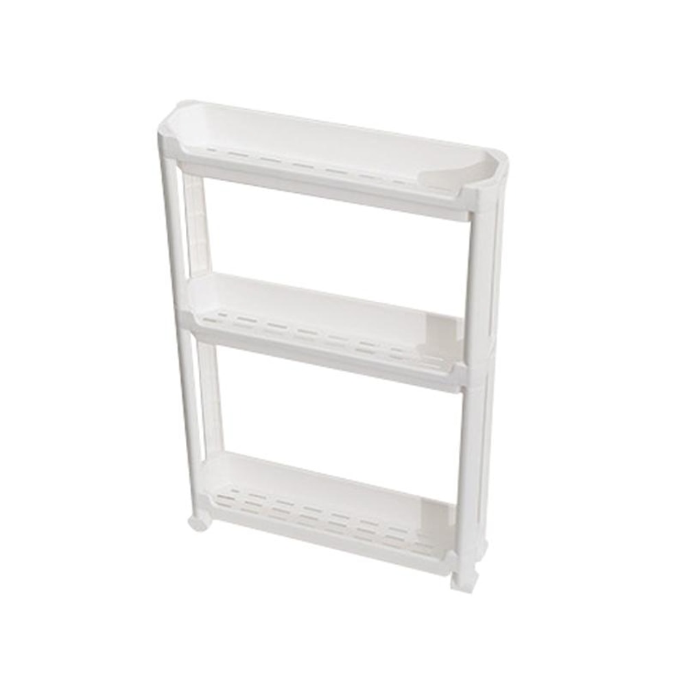 3Tier Bathroom Storage Trolley Narrow Gap Organizer Shelf With Wheels 1
