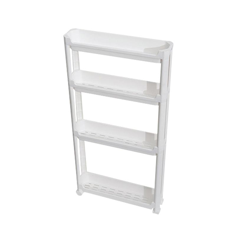 3Tier Bathroom Storage Trolley Narrow Gap Organizer Shelf With Wheels 3