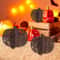 3Piece Glitter Pumpkin Tabletop Decor Set For Halloween Party Fall Home Decoration 1