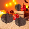 3Piece Glitter Pumpkin Tabletop Decor Set For Halloween Party Fall Home Decoration 1