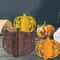 3Piece Glitter Pumpkin Tabletop Decor Set For Halloween Party Fall Home Decoration 2