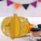 3Piece Glitter Pumpkin Tabletop Decor Set For Halloween Party Fall Home Decoration 3