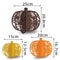 3Piece Glitter Pumpkin Tabletop Decor Set For Halloween Party Fall Home Decoration 4
