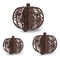 3Piece Glitter Pumpkin Tabletop Decor Set For Halloween Party Fall Home Decoration 6