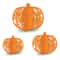 3Piece Glitter Pumpkin Tabletop Decor Set For Halloween Party Fall Home Decoration 7
