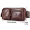 Vintage Leather Crossbody Messenger Bag Large Capacity Genuine Cowhide Shoulder Bag 1