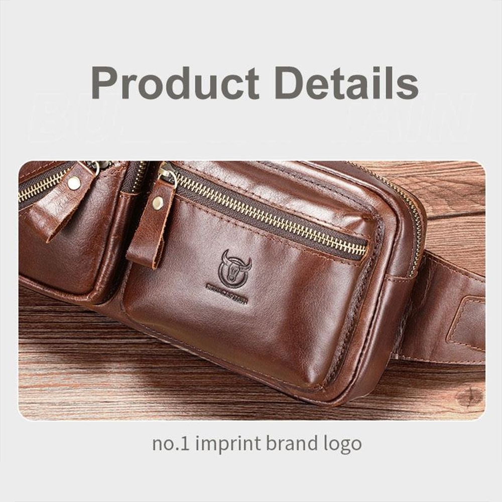 Vintage Leather Crossbody Messenger Bag Large Capacity Genuine Cowhide Shoulder Bag 4
