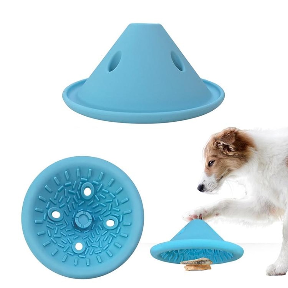 Interactive Silicone Dog Slow Feeder Bowl Puzzle Toy For Healthy Eating Mental Enrichment 1