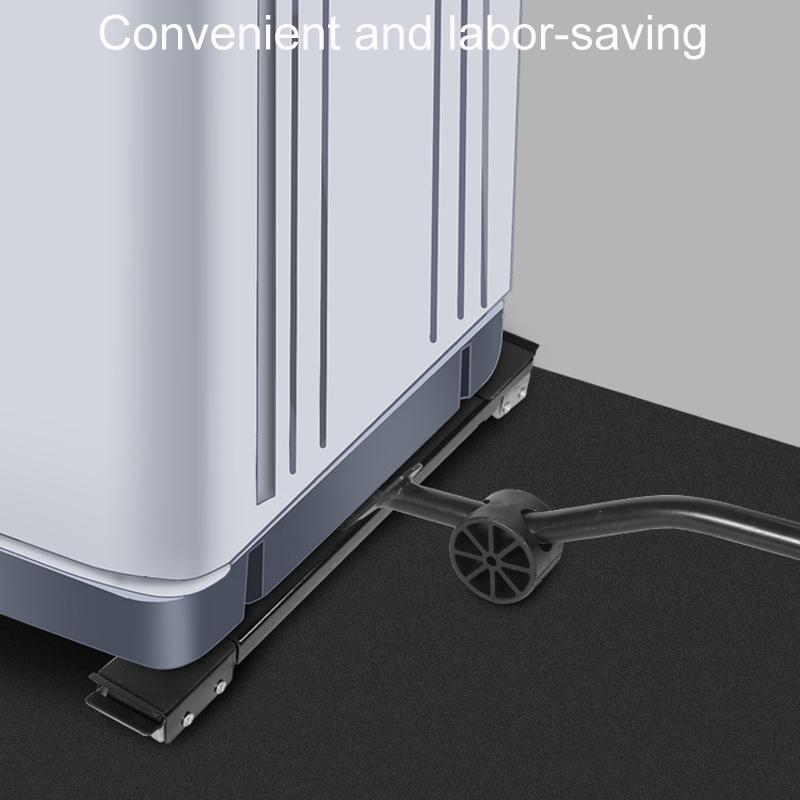 Adjustable Washing Machine Refrigerator Base Stand With Locking Wheels Non Slip Appliance Dolly 5