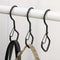 Windproof Safety Buckle S Hooks Heavy Duty Metal Hanging Hooks 2PCS 0