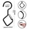 Windproof Safety Buckle S Hooks Heavy Duty Metal Hanging Hooks 2PCS 1