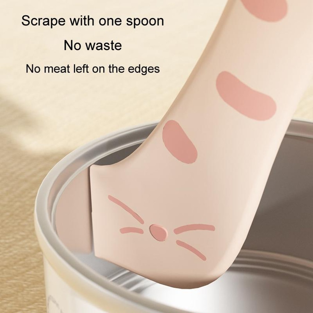 Silicone Pet Food Can Lid Spoon Set Universal Pet Can Opener For Dogs Cats 9