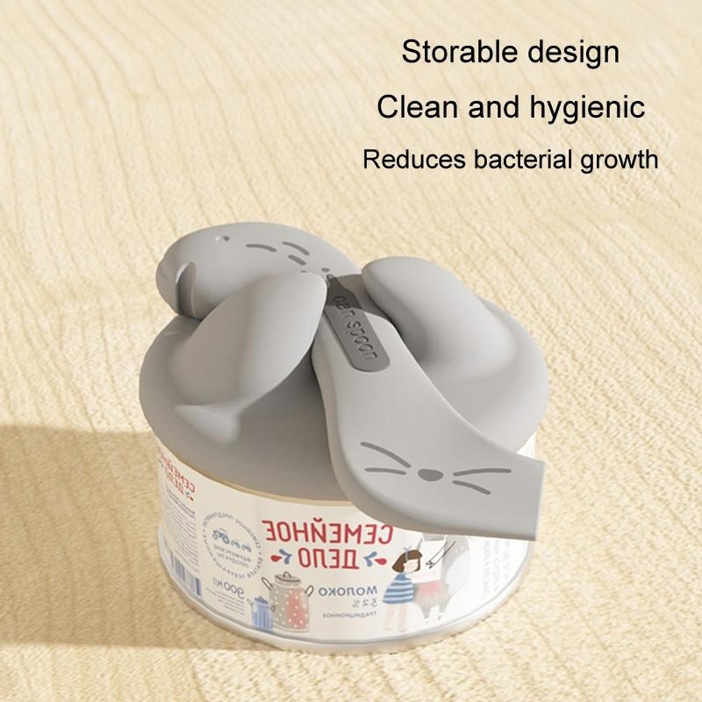 Silicone Pet Food Can Lid Spoon Set Universal Pet Can Opener For Dogs Cats 7